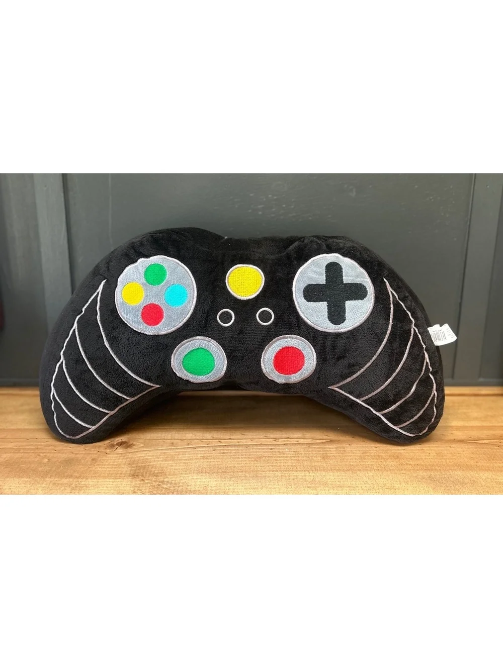 Black 18in. Plush Video Game Controller Pillow